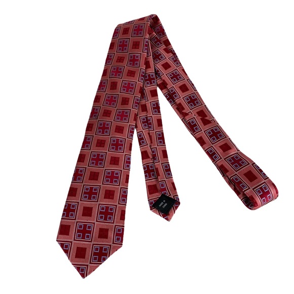 Michael Kors 100% SILK Tie Red